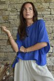 Conrad Box Cotton Knit Malibu Blue